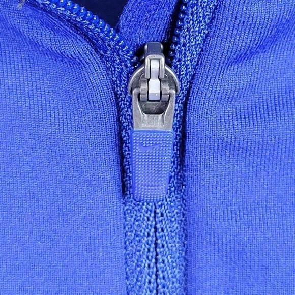 Nike Element Running 1/2 Zip Top Womens Size Medium Blue Thumb Holes - Picture 5 of 11